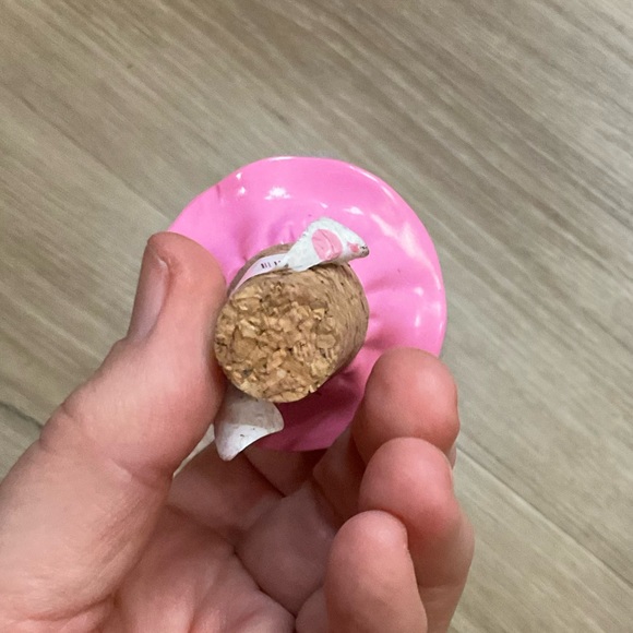 Leg fishnet tutu dancer wine bottle topper cork stopper New gift party NWT - Picture 5 of 6